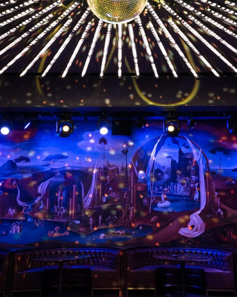 a mural wall at Paradise Club NYC