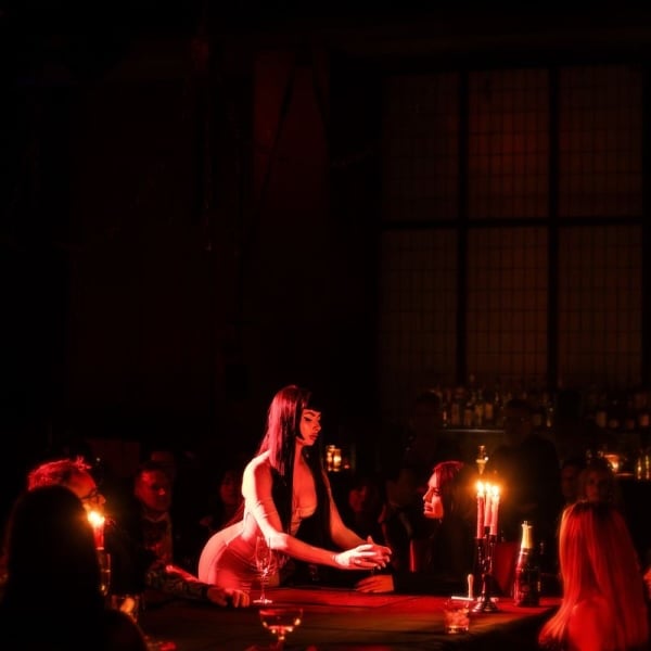 Nude Noir dinner theater at Paradise Club NYC